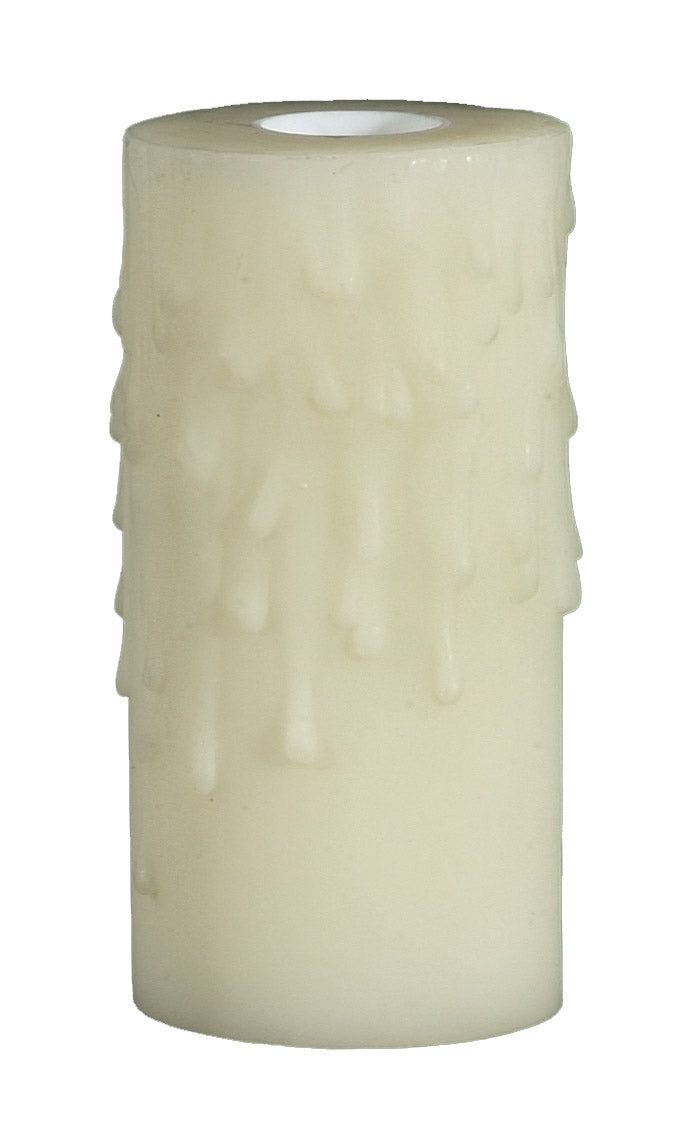 B&p Lamp 4 inch Height, Candelabra Size (7/8 inch Inside Diameter) Candle Cover with Wide Exterior - Off-White