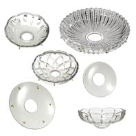 Crystal Bobeches, Cups and Dishes