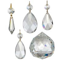 Clear BrilliantCut Crystal Prisms