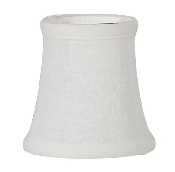 Chandelier Empire Hardback Shades, Off White Color Linen (00696F, 00697F)