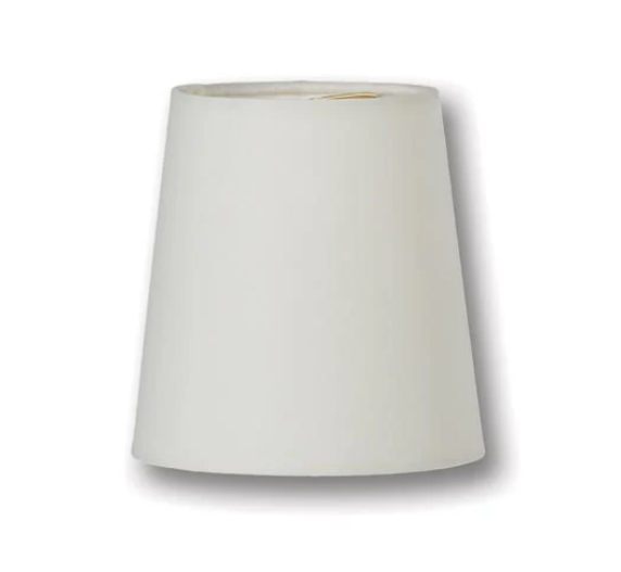 Chandelier Empire Hardback Shades, Ivory Microfiber Chiffon (00695i)