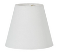 Hardback Chandelier Empire Shade, Off-White Color, 100% Fine Linen (00696WE)