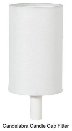 Cylinder style Chandelier Hardback Shade, 4(T) x 4(B) x 6.5(H), Off-White Linen (00702F)