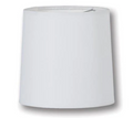 Chandelier Retro Drum Hardback Shades, White Microfiber Chiffon (00709W, 00710W)