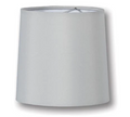 Chandelier Retro Drum Hardback Shades, Dove Grey Color Microfiber Chiffon (00710G)