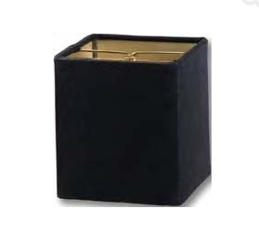 Chandelier Shade Natural Mini Retro 3.5"(T) x 3.5"(B) x 4"(H) Square Hardback- Fine Linen (00713N)