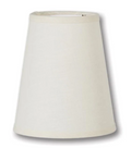 Chandelier Shade, Tapered Deep Empire, 4(T) x 6(B) x 7(H), Eggshell Color Linen (00714EE)