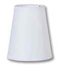 Chandelier Shade, Tapered Deep Empire, 4(T) x 6(B) x 7(H), Off White Color Linen (00714WE)