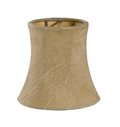 Chandelier Shade Mini Bell- Faux Leather 2.5(T)x3.5(B)x3.5(H) (00770E)