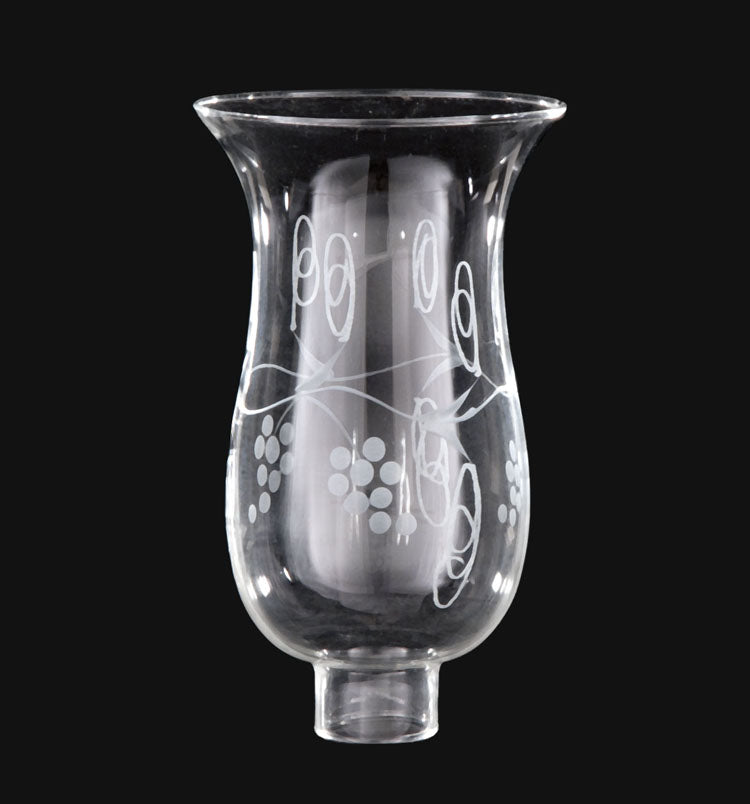 Grapes Design Hurricane Shade or Globe, 1-5/8" Fitter Size (08710)