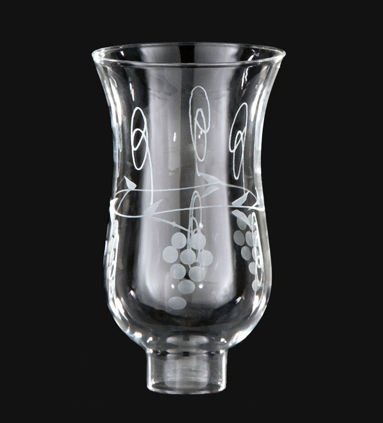 Grapes Design Hurricane Shade or Globe, 1-5/8" Fitter Size (08710)