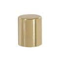 Short Drum Style Brass Lamp Finial Unfinished Brass 5/8" ht. (10369U)