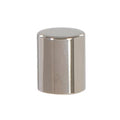 Short Drum Style Brass Lamp Finial Polished Nickel Finish 5/8" ht. (10369N)