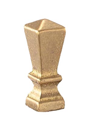 1-3/4" Tall Mission Style Finial, Tap 1/8F (10932U)