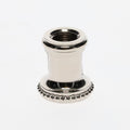 7/8 Inch ht Nickel Plated Turned Brass Neck (10946N)