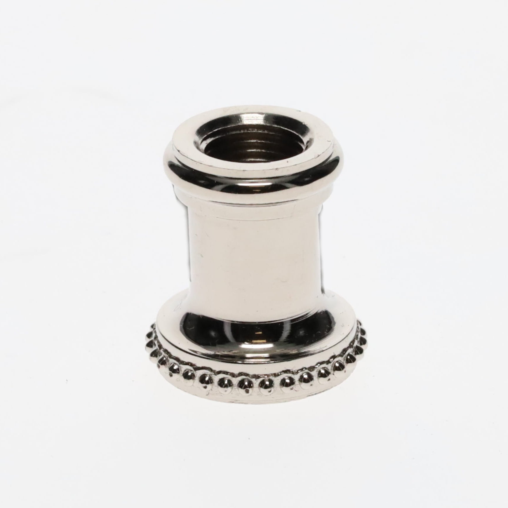 7/8 Inch ht Nickel Plated Turned Brass Neck (10946N)