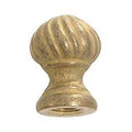 1-3/8" ht., Cast Brass Finial Knob, Tap 1/8F (10956U)