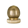 Small Antique Brass Knob Finial 1/4-27F (10958A)