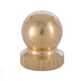 Small Knurled Knob Finial, Unfinished Brass (10958U)