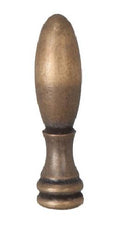 Antique Finish Teardrop Style Finial, 2 Inch Height, Tapped 1/4-27 (10964A)