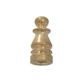 1" Tall Brass Colonial Finial, Choice of Finish, 1/4-27F Tap (10967)
