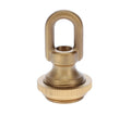 Cast Brass Screw Collar Loop, Tap 1/4IP, Slips 1-1/16" Hole, Antique Finish (10996A)