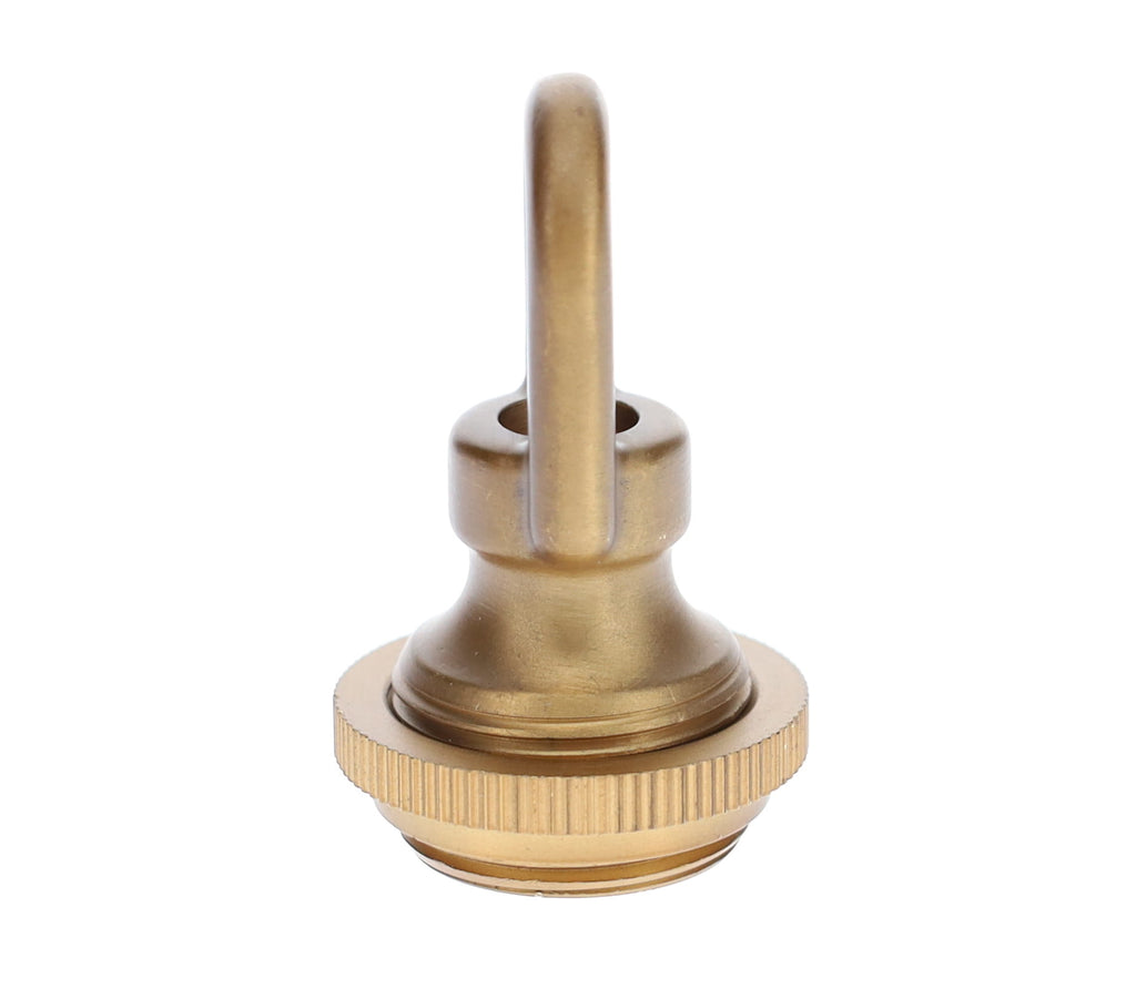 Cast Brass Screw Collar Loop, Tap 1/4IP, Slips 1-1/16" Hole, Antique Finish (10996A)
