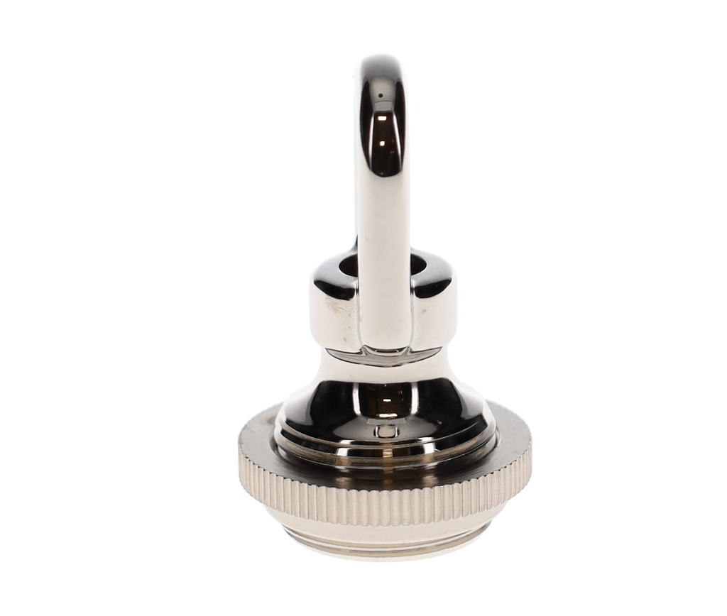 Cast Brass Screw Collar Loop, Tap 1/4IP, Slips 1-1/16" Hole, Nickel Finish (10996N)