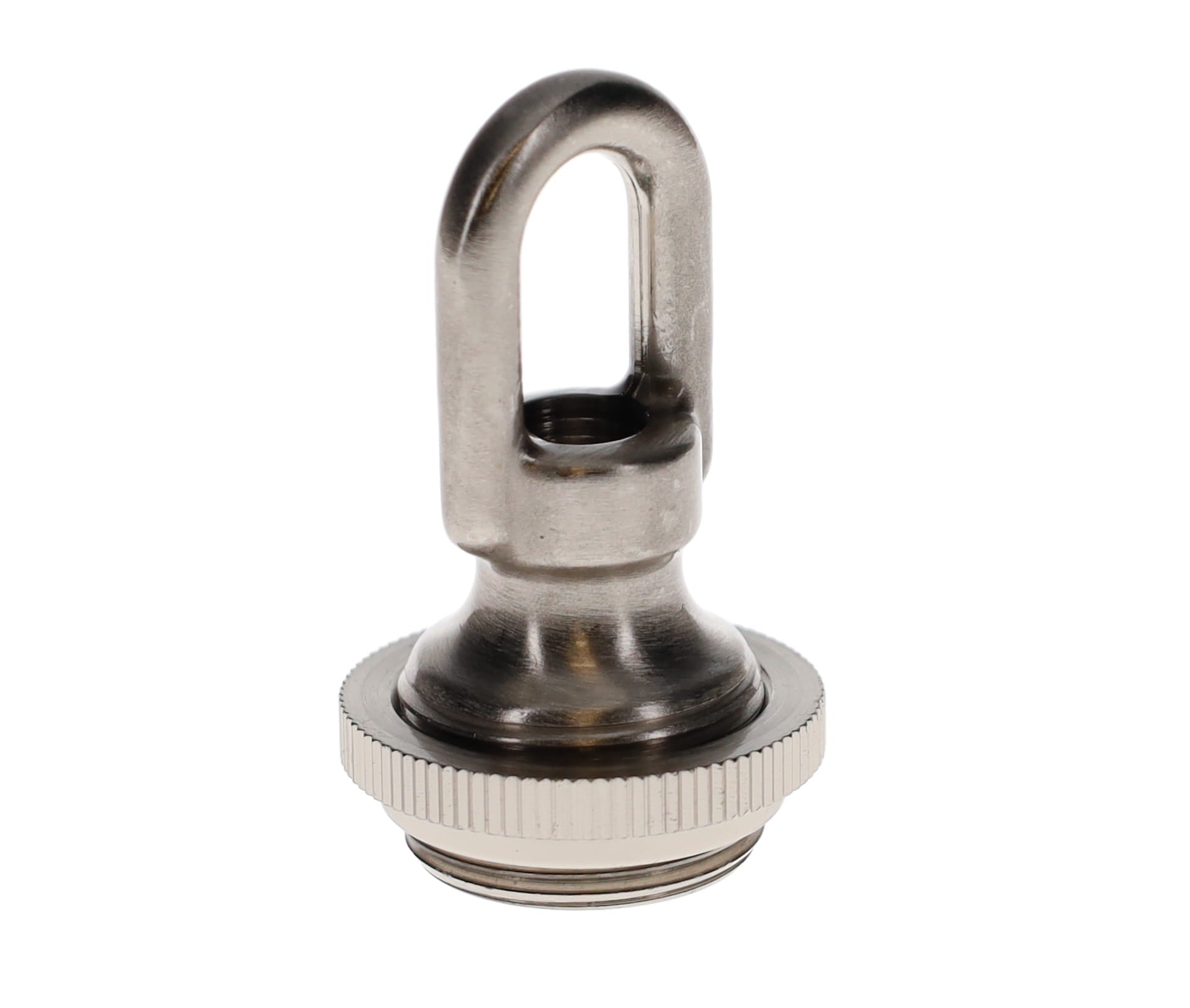 Cast Brass Satin Nickel Finish Screw Collar Canopy Set, 1/4F Tap, Mounting Hardware Kit (10951SN)