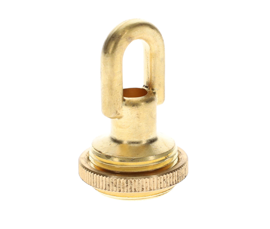 Cast Brass Screw Collar Loop, Tap 1/4IP, Slips 1-1/16" Hole, Unfinished Brass (10996U)