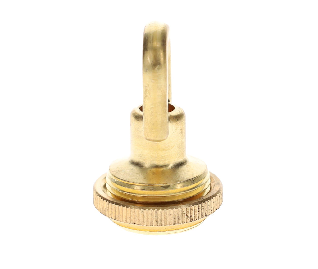 Cast Brass Screw Collar Loop, Tap 1/4IP, Slips 1-1/16" Hole, Unfinished Brass (10996U)