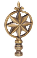3-1/8" Cast Metal Finial, Antique Brass Finish (11026A)