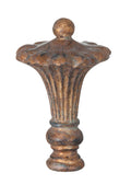3-5/8" Tall Royal Style Large Lamp Finial 1/4-27 tap (11035B)