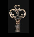 3" Tall Victorian Style Cast Lamp Finial 1/4-27 Tap (11075A)