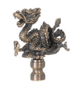 2-5/8" Tall Oriental Dragon Lamp Finial 1/4-27 Tap (11077A)