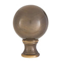 1-3/4" Tall Smooth Ball Design, 32mm Solid Brass Finial, Antique Brass Finish (11081A)