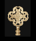 Cross-Heart-Star Finial, 3" Tall, 1/4-27 tap (11083)