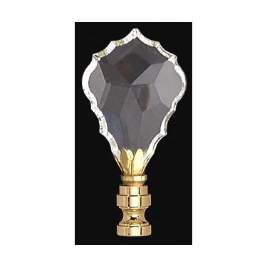 2-7/8" Tall Crystal Finial 1/4-27F Tap (11138)