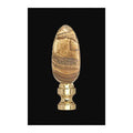 2-1/2" Jasper Finial Polished and Lacquered Brass Base (11144)