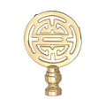 2-3/4" Tall Brass Oriental Finial Polished & Lacquered 1/4-27F Tap (11161)