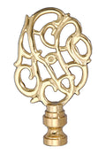 3-1/8" Tall Die Cast Brass Finial Polished & Lacquered Tap 1/4-27F (11164)