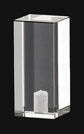 2-1/16" Tall Acrylic Rectangular Cuboid Finial 1/4-27F Tap (11224)