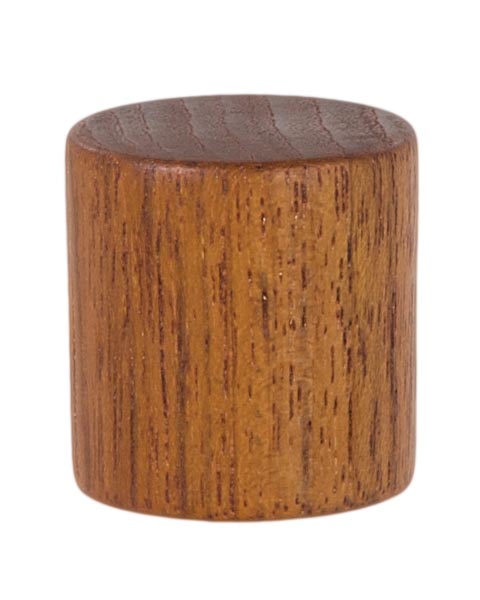 1-1/4" Tall x 1-1/4" Diam Wooden Drum Style Lamp Finial 1/4-27F Tap (11360)