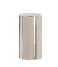 1" Tall x 1/2" Diam Drum Style Brass Lamp Finial Polished Nickel Finish 1/4-27F Tap (11370N)