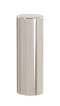 1-1/2" Tall x 1/2" Diam Drum Style Brass Lamp Finial Polished Nickel Finish 1/4-27F Tap (11371N)
