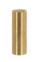 1-1/2" Tall x 1/2" Diam Tall Drum Style Brass Lamp Finial Unfinished Brass (11371U)