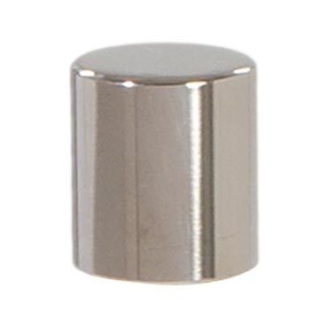 1" Tall x 7/8" Diam Drum Style Brass Lamp Finial Polished Nickel Finish (11372N)