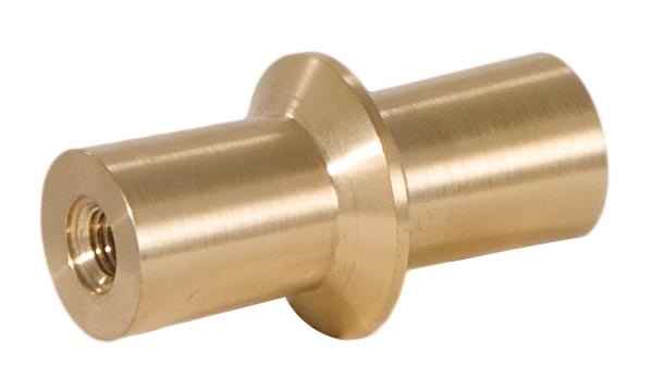 1-7/8" Tall x 15/16" Diam Bowtie Style Brass Lamp Finial Unfinished Brass 1/4-27F Tap Bow Tie (11376U)