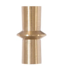1-7/8" Tall x 15/16" Diam Bowtie Style Brass Lamp Finial Unfinished Brass 1/4-27F Tap Bow Tie (11376U)