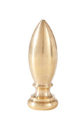 2-1/4" Tall x 13/16" Diam Turned Brass Finial Tap 1/8F (11394U)